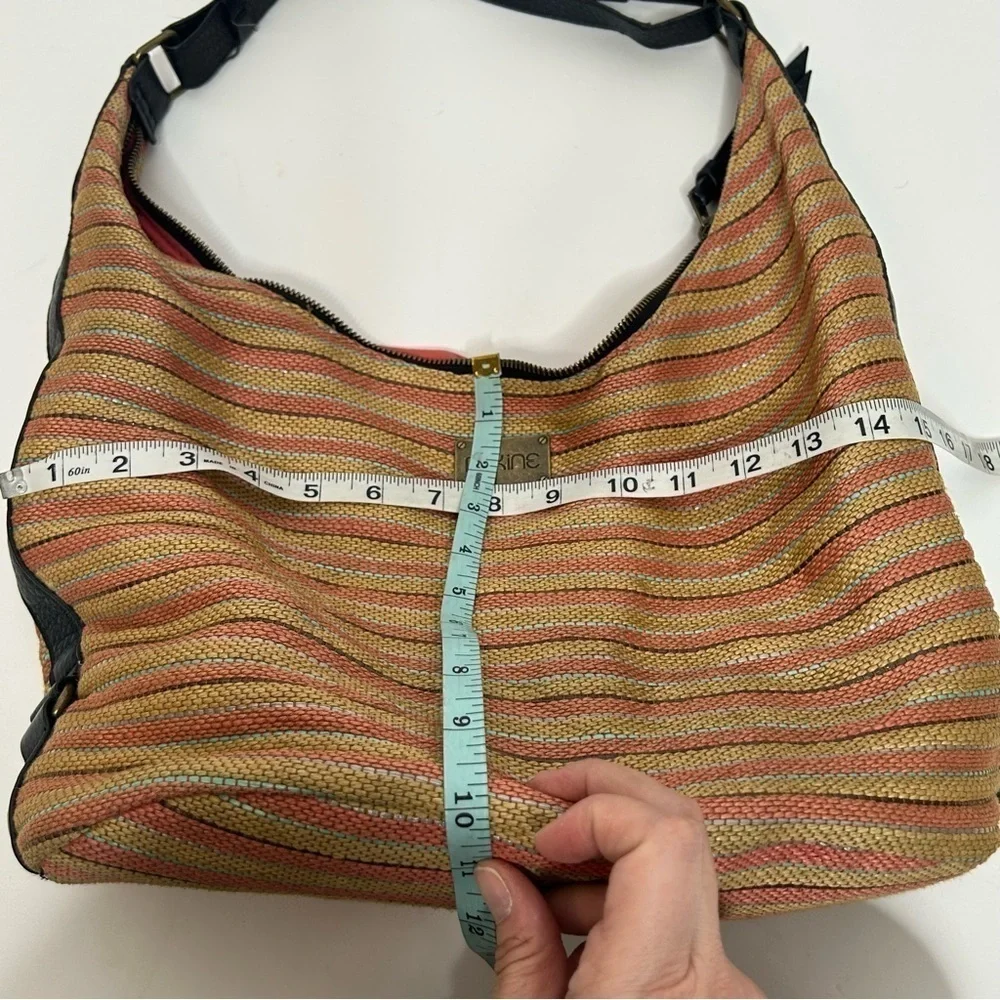 Dakine Multicolored Striped Weave Shoulder Bag